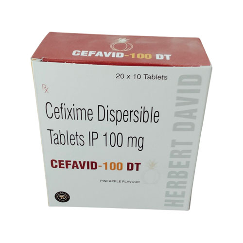 CEFAVID-100 DT Tablets (20”10  ALU ALU)