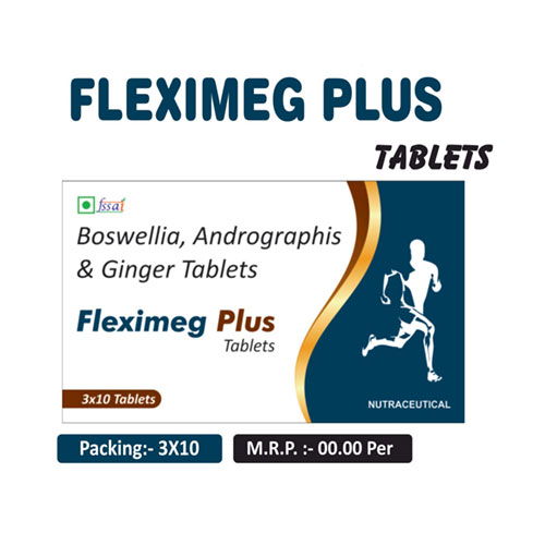 Boswellia 100 mg + Andrographis 250 mg + Ginger 50 mg Tablets
