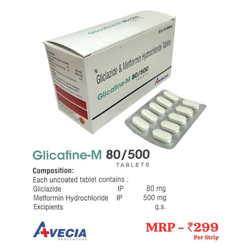 Glicafine-M 80/500 Tablets