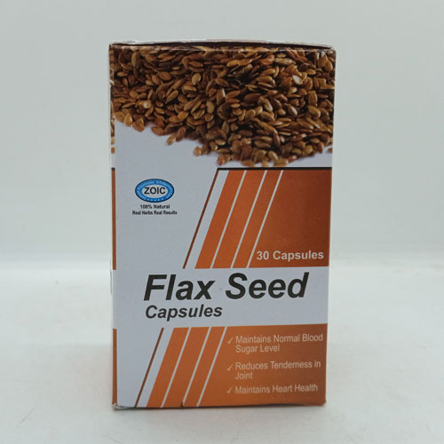 FLAX SEED (MAINTAIN NORMAL BLOOD SUGAR LEVEL,REDUCES TENDERNESS IN JOINT, MAINTAIN HEART HEALTH) Cap