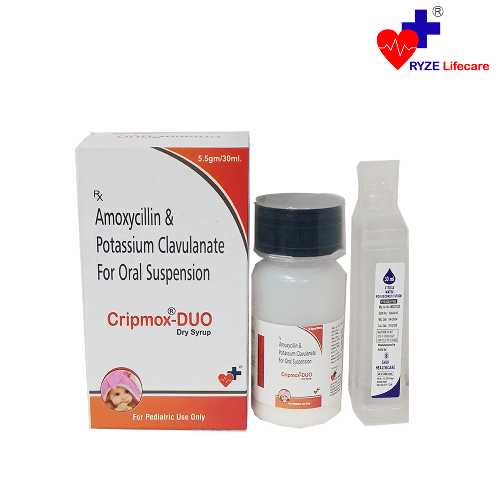 CRIPMOX-DUO Dry Syrup with water