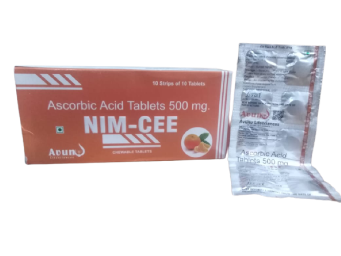 NIM-CEE VITAMIN -C- 500MG TAB ALUMINIUM STRIP 