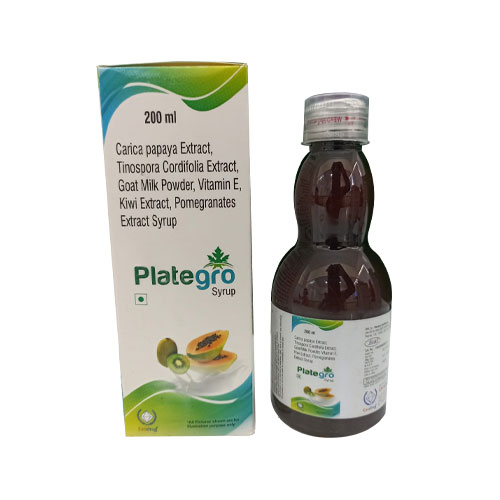 Carica papaya extract+ Tinospora cordifolia extract + Goat milk powder + Vitamin E+ kiwi Syrup
