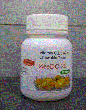 Vitamin-C D3 and Zinc Chewable Tablet