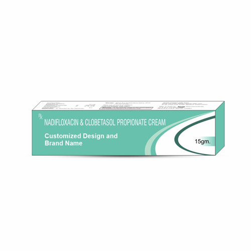 Nadifloxacin 10mg + Clobetasol Propionate 500 mcg each gram Cream