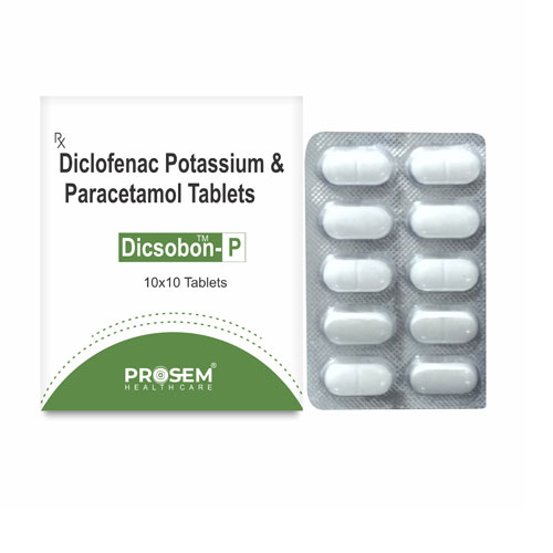 Diclofenac Potassium 50 mg + Paracetamol 325 mg Tablets