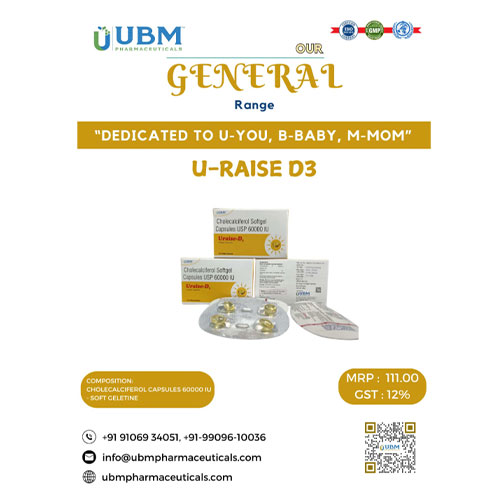 Uraise- D3 Softgel Capsules