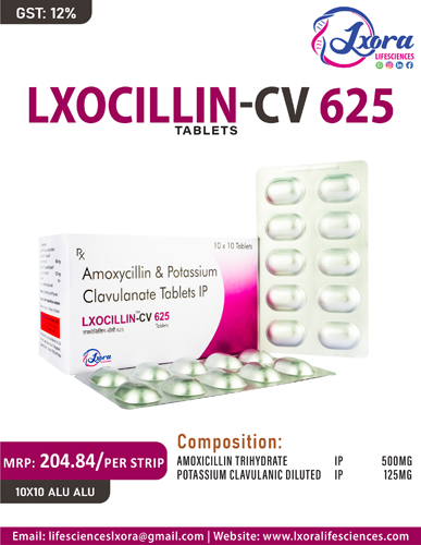 LXOCILLIN-CV 625 TABLETS