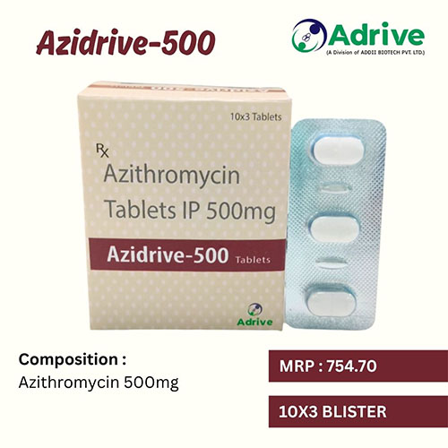 AZIDRIVE-500 TABLETS (10*3)