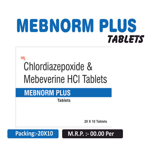 Mebeverine Hydrochloride 135mg + Chlordiazepoxide I.P 5mg Tablets