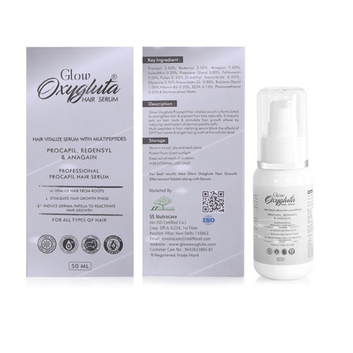Glow Oxygluta Hair Growth Serum