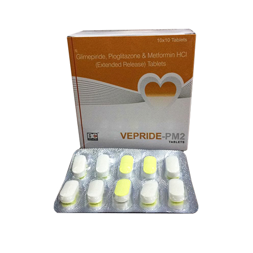 Glimepiride 2mg  + Metformin 500mg Tablets