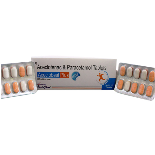Aceclofenac + Paracetamol Tablets