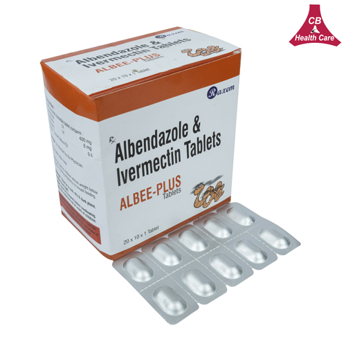 Albendazole 400mg + Ivermactin 6/12mg ( 20*10*1) Tablets