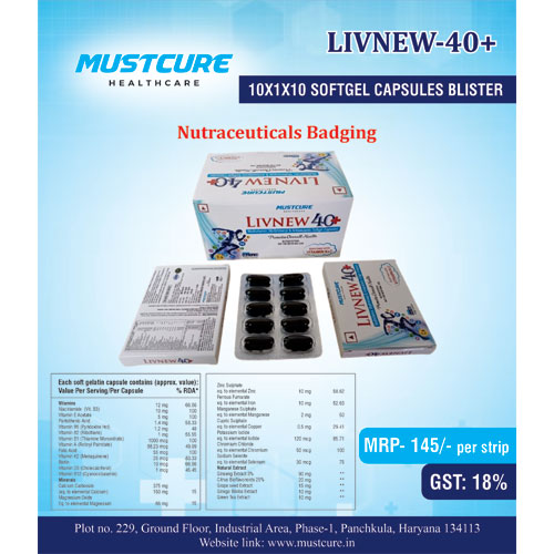 LIVNEW-40+ SOFTGEL CAPSULES (10*10)