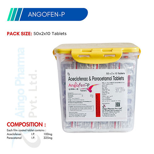 ANGOFEN-P TABLETS (50X2X10 Jar Packing)