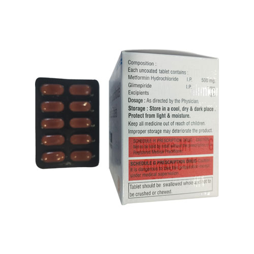 Glimepride + Pioglitazone + Metformin Hcl Tablets 