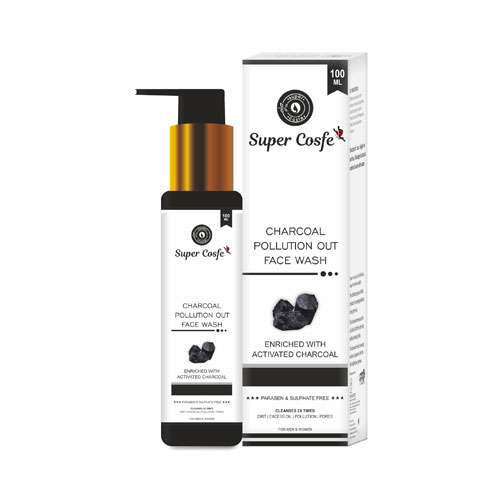 CHARCOAL POLLUTION OUT  FACE WASH 