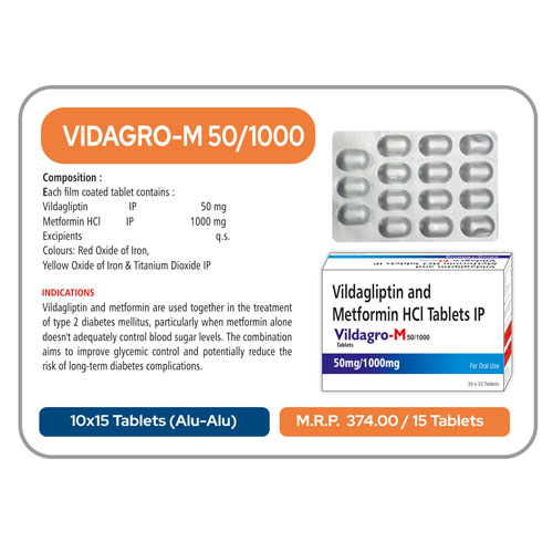 VILDAGRO M-50/1000 TABLETS