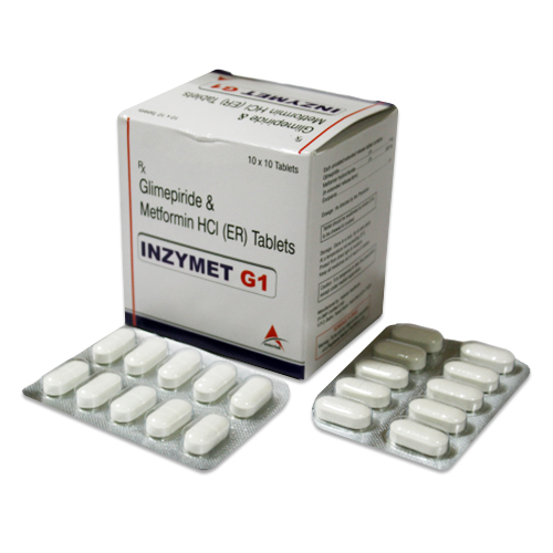 Metformin HCL 500Mg (ER) + Glimipride 1/2mg Tablets