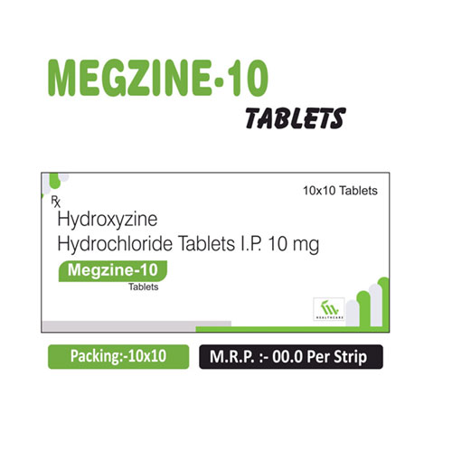 Hydroxyzine HCL 10mg Tablets