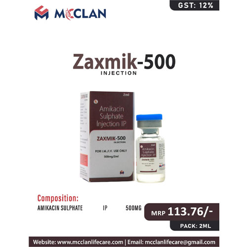ZAXMIK-500 MG INJECTION