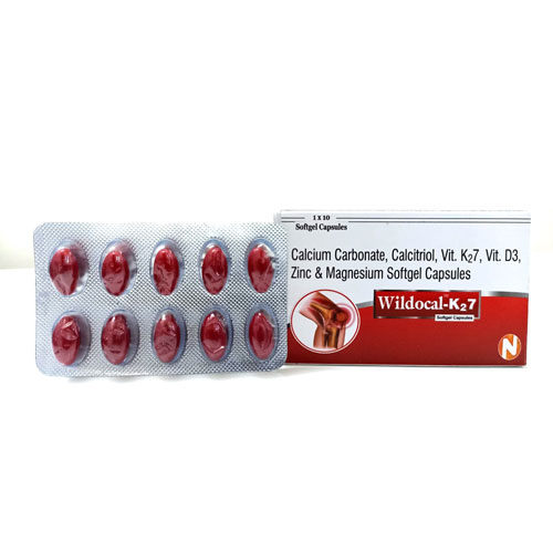 Calcium Carbonate + Calcitriol + Vitamin K27 + Vitamin D3 +  Zinc + Magnesium Softgel Capsules