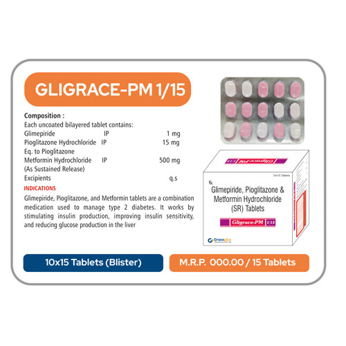 GLIGRACE PM-1/15 TABLETS