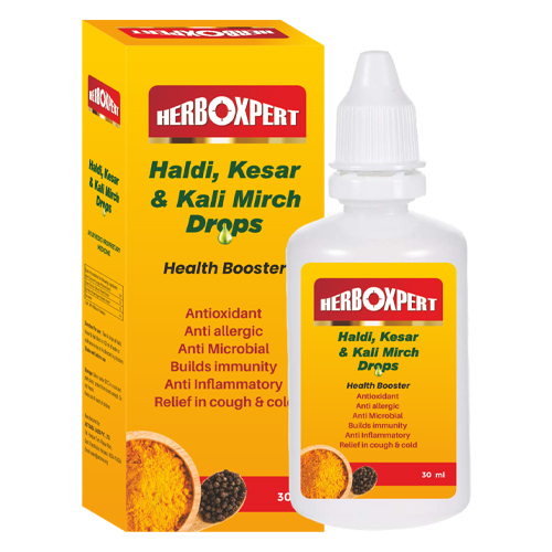 Haldi 15% + Kesar 2% + Kali Mirch 3% Drops