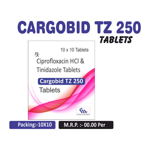 Ciprofloxacin 250mg + Tinidazole 300mg Tablets
