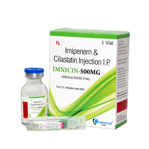Imipenem 500Mg + Cilastatin 500Mg Injections
