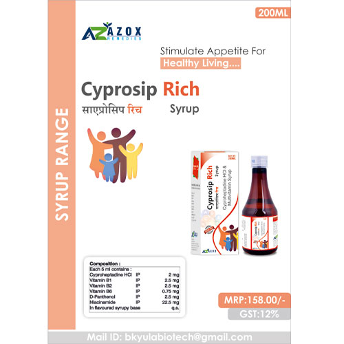 CYPROSIP-RICH SYRUP (SUGAR FREE)
