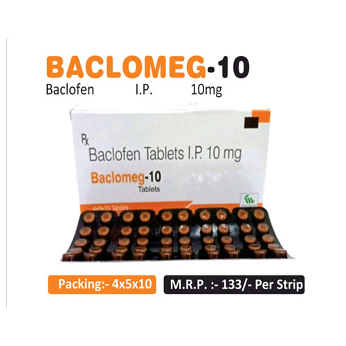 Baclofen IP 10mg Tablets