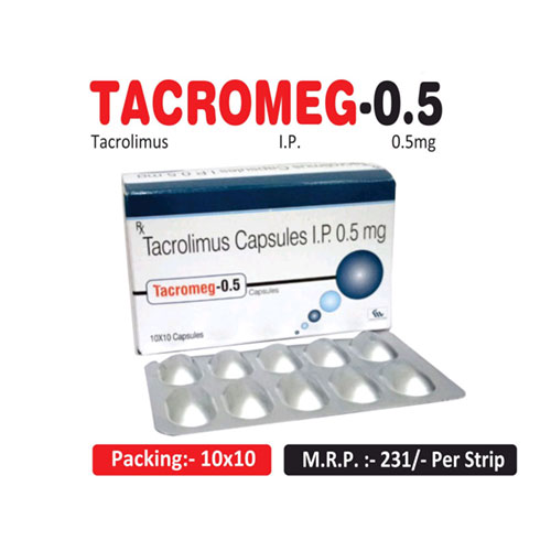 Tacrolimus 0.50mg Capsules