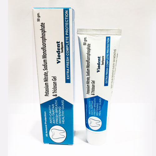 Potassium nitrate 5%w/w + Sodium monofluorophosphate 0.7%w/w + Triclosan 0.3%w/w Toothpaste