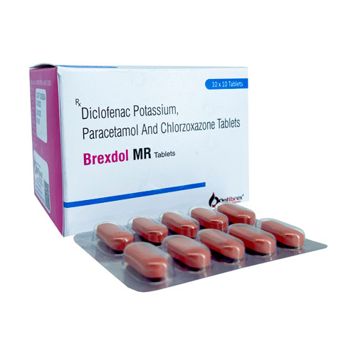 Diclofenac 50Mg + Paracetamol  325Mg + Chlorzoxazone 250Mg Tablets