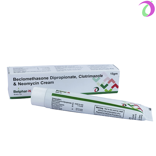 Beclomethasone Dipropionate 0.025% w/w+Clotrimazole 1% w/w+Neomycin Sulphate 0.5% w/w Cream