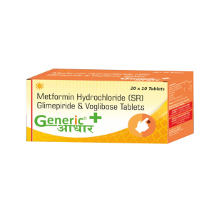 Glimepiride 1mg + Voglibose 0.2 mg + Metformin 500 mg (SR) Tablets