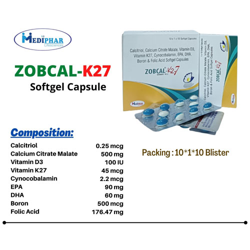 ZOBCAL-K27 SOFTGEL CAPSULES