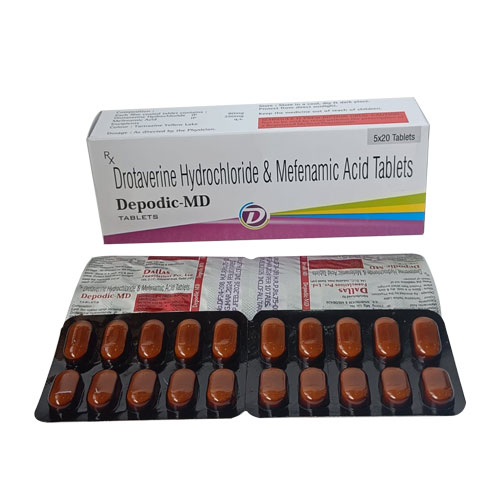 Drotaverine 80mg + Mefenamic Acid 250mg Tablets