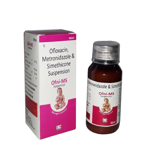 OFLOXACIN 50mg+ METRONIDAZOLE 120mg + SIMETHICONE 10mg Suspension