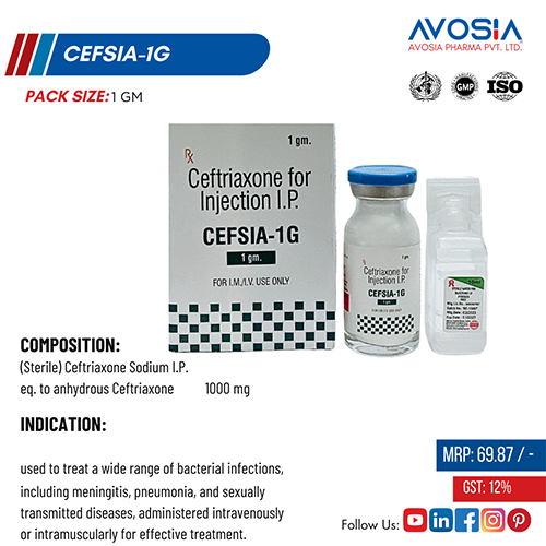 CEFSIA-1GM Injection