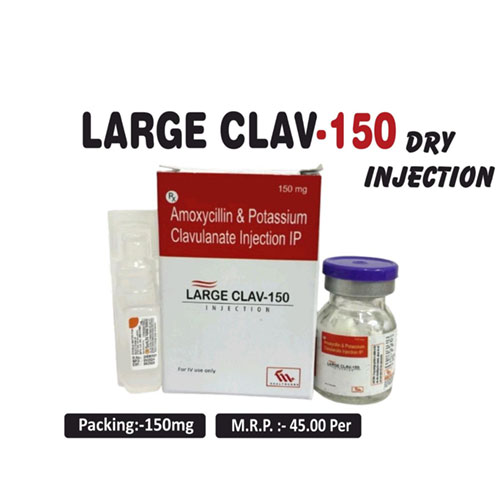 Amoxycillin 100mg + Potassium Clavulanate 50mg Injection