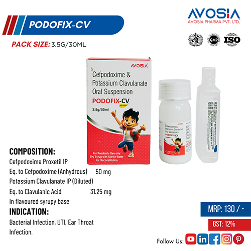 PODOFIX-CV DRY SYRUP