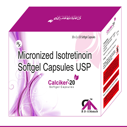Isotretinoin (Micronized) USP 20mg Softgel Capsules