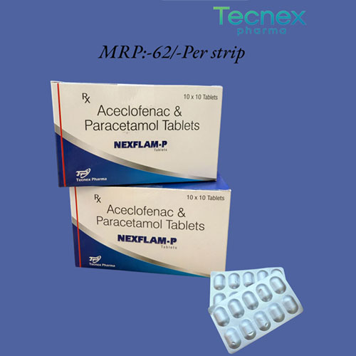 Aceclofenac 50 mg + Paracetamol 125 mg Tablets