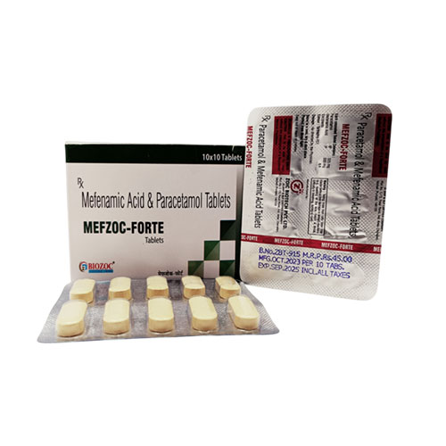 PARACETAMOL IP 325 MG+ MEFENAMIC ACID IP 500 MG TABLETS