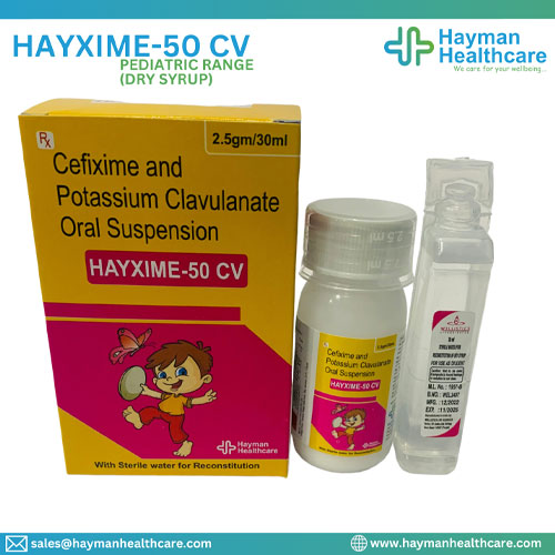 HAYXIME-50 CV DRY SYRUP (WITH WATER)