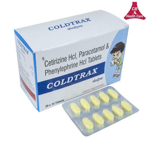 Paracetamol 325mg+ Phenylephrine Hcl  5mg+ Cetirizine Hcl  5mg (Blister) Tablets