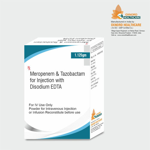 Meropenem 1gm + Tazobactam 125mg + EDTA Injection